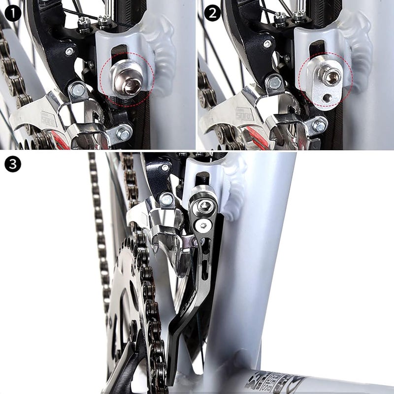 KIEVODE Bike Braze-On Chain Catcher with Screws - Aluminum Alloy - for Road and Mountain Bicycles, Prevent Chain Drops - Image 5